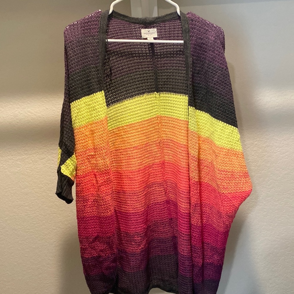 American Eagle Size Small Colorful Ombre’ Cardigan